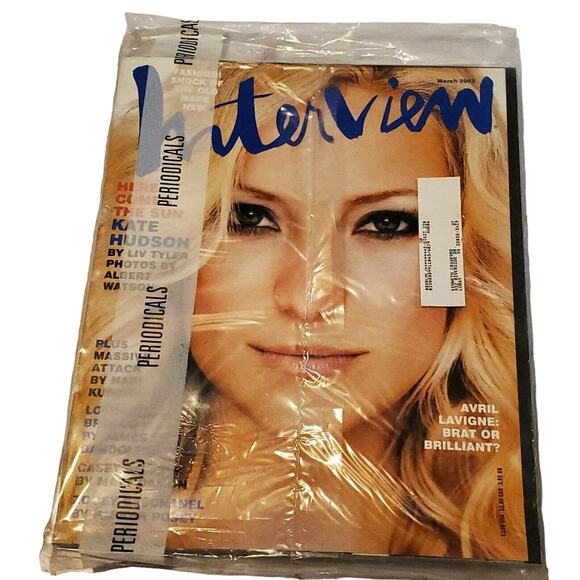 NEW Interview Magazine Kate Hudson March 2003 Factory Sealed - Picture 1 of 4